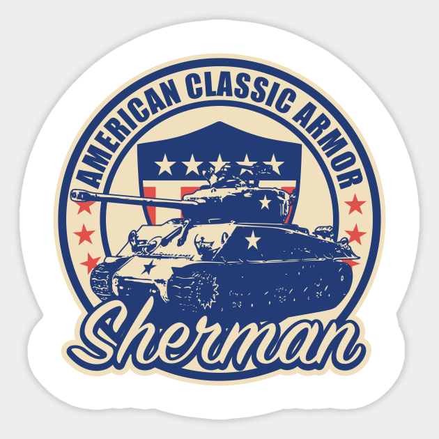 M4 Sherman Tank Sticker by Firemission45